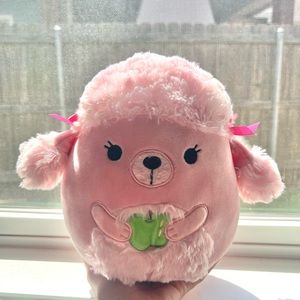 8in Chloe the poodle Squishmallow! SMALL STAIN BY TAIL AND SMALL HOLE SEE PIC.